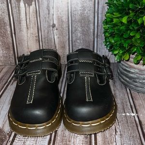 VTG England Dr Martens Double Strap Mary Jane Slides #3A23 CELIA
